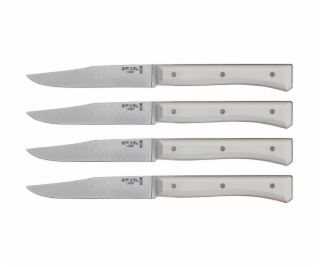 Opinel Table Knives Facette Set of 4  white