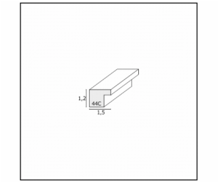 Deknudt S44CH4             40x50 drevo dunkelbraun