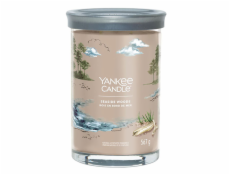 Svíčka ve skleněném válci Yankee Candle, Přímořská dřeva, 567 g