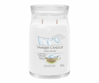 Svíčka ve skleněné dóze Yankee Candle, Čistá bavlna, 567 g