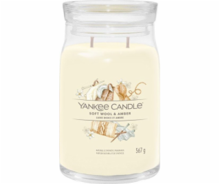 Svíčka ve skleněné dóze Yankee Candle, Jemná vlna a ambra...