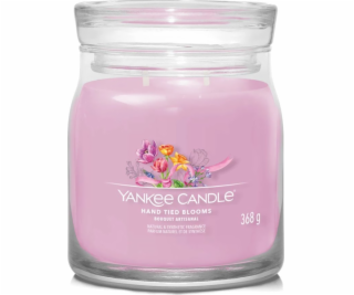 Svíčka ve skleněné dóze Yankee Candle, Ručně vázané květi...