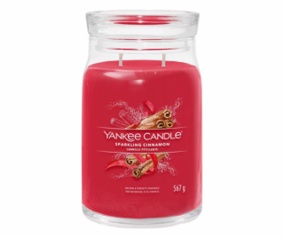 Svíčka ve skleněné dóze Yankee Candle, Třpytivá skořice, ...