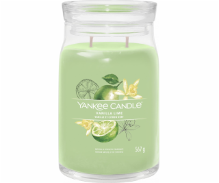 Svíčka ve skleněné dóze Yankee Candle, Vanilka s limetou,...