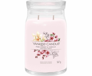 Svíčka ve skleněné dóze Yankee Candle, Růžové třešně a va...