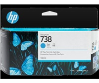 HP 738 300-ml Cyan DesignJet Ink Cartridge