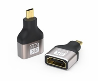 PREMIUMCORD Adapter 8K HDMI Typ A - micro HDMI Typ D, kov...