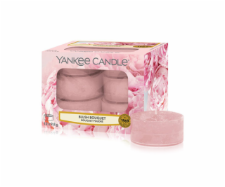 Svíčky čajové Yankee Candle, Růžolící kytice, 12 ks