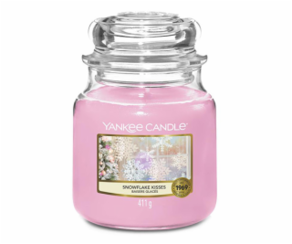 Svíčka ve skleněné dóze Yankee Candle, Polibky sněhové vl...