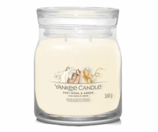 Svíčka ve skleněné dóze Yankee Candle, Jemná vlna a ambra...