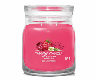 Svíčka ve skleněné dóze Yankee Candle, Červená malina, 368 g