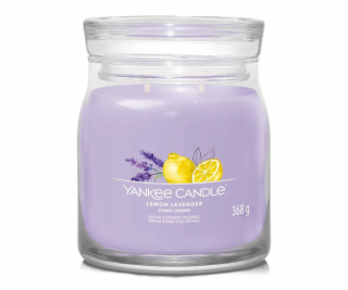 Svíčka ve skleněné dóze Yankee Candle, Citrón a levandule...