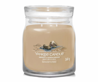 Svíčka ve skleněné dóze Yankee Candle, Ambra a santalové ...