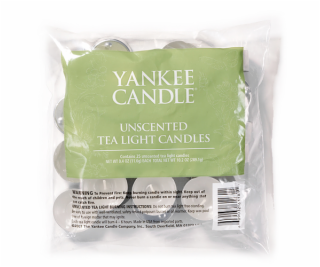 Svíčky čajové Yankee Candle, Bez vůně, 25 ks