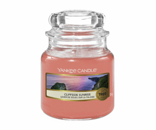 Svíčka ve skleněné dóze Yankee Candle, Východ slunce na ú...