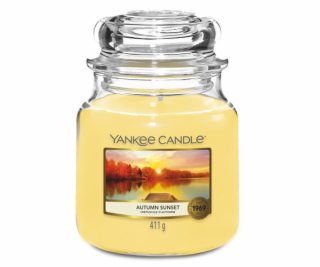 Svíčka ve skleněné dóze Yankee Candle, Podzimní západ slu...