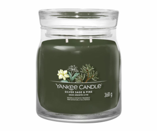 Svíčka ve skleněné dóze Yankee Candle, Stříbrná šalvěj a ...