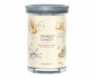 Svíčka ve skleněném válci Yankee Candle, Jemná vlna a amb...