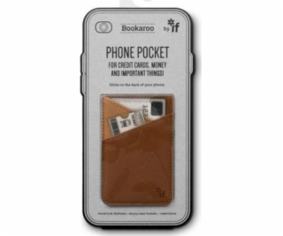 IF Bookaroo Phone pocket - hnědá peněženka na telefon