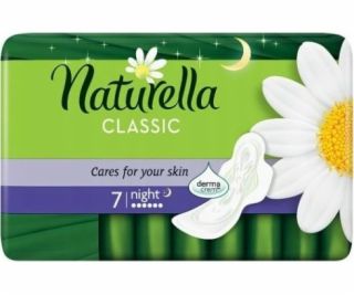 Naturella Classic Night Single vycpávky s křidélky 7 ks.