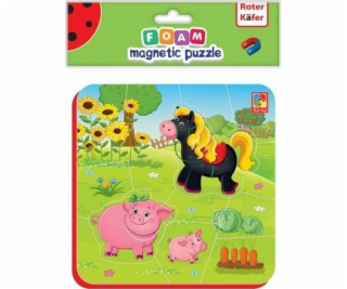 Roter Kafer Měkké magnetické puzzle koně a prasat