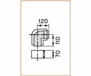 Vaillant soustředný koleno DN80/125 87 ° 303210