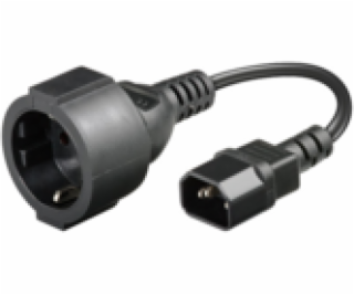 MicroConnect Adapter C14 -Schuko napájecí kabel, 0,23 m (...