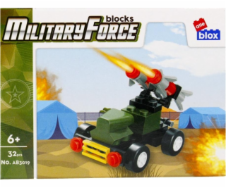 ALLEBLOX Blocks Militaria Military Vehicle 32 prvků Alleb...