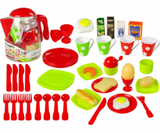 Import leantoys Food Set Jug Hrnek Talíře 42 prvků