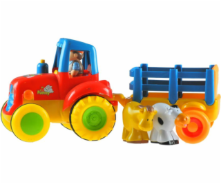 LEANToys Velký farmářský traktor + přívěs pro batole