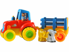 LEANToys Velký farmářský traktor + přívěs pro batole