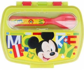 Mickey Mouse - Lunchbox so sadou príborov univerzálny