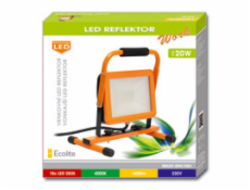 ECOLITE LED reflektor se stojanem 100W, 8000lm, 4000K, IP65 oranžový, RMLED-100W/ORA