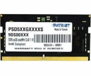 Patriot Memory Signature PSD516G480081S memory module 16 ...