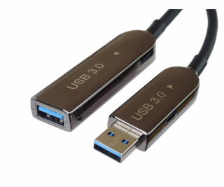 PremiumCord USB3.0 + 2.0 prodlužovací optický AOC kabel A...