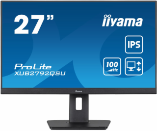 iiyama ProLite/XUB2792QSU-B6/27 /IPS/QHD/100Hz/0,4ms/Blac...