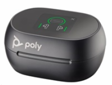 Poly bluetooth headset Voyager Free 60+, BT700 USB-C adaptér, dotykové nabíjecí pouzdro, černá