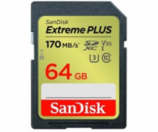 SanDisk SDXC karta 64GB Extreme PLUS (200 MB/s Class 10, ...