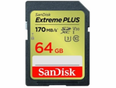 SanDisk SDXC karta 64GB Extreme PLUS (200 MB/s Class 10, UHS-I U3 V30)