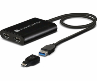 Adapter USB 3 > Dual 4K 60Hz HDMI, für M1 Macs