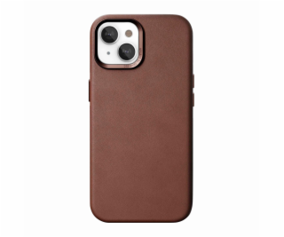 Woodcessories Bio Leather Case MagSafe iPhone 15 Plus Brown