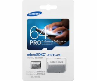 Samsung microSDXC Class 10 64GB PRO s adapter