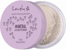 Lovely LOVELY_Sweet Kissing Powder Mineral Loose Powder Skin Beautifier transparentní, vysoce matující minerální fixátor na obličej 5,5 g