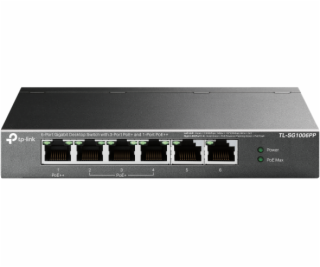 TP-Link 6-Port Gigabit Desktop Switch with 3-Port PoE+ an...