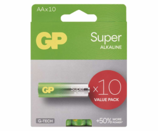 GP Alkalická baterie SUPER AA (LR6)- 10ks