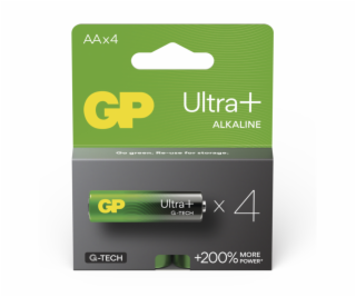 GP Alkalická baterie ULTRA PLUS AA (LR6)- 4ks