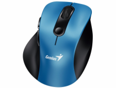 GENIUS Ergo 9000S Blue/ duální Bluetooth + 2,4GHz/ 2400 dpi/ bezdrátová/ tichá/ modrá