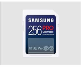 Samsung paměťová karta 256GB PRO ULTIMATE SDXC CL10 U3 V3...