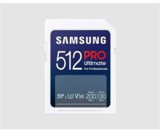 Samsung paměťová karta 512GB PRO ULTIMATE SDXC CL10 U3 V3...