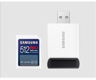 Samsung paměťová karta 512GB PRO ULTIMATE SDXC CL10 U3 V3...